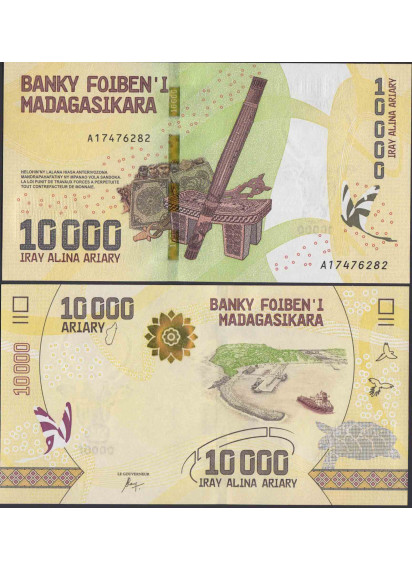 MADAGASCAR 10.000 Ariary 2017 Fior di Stampa